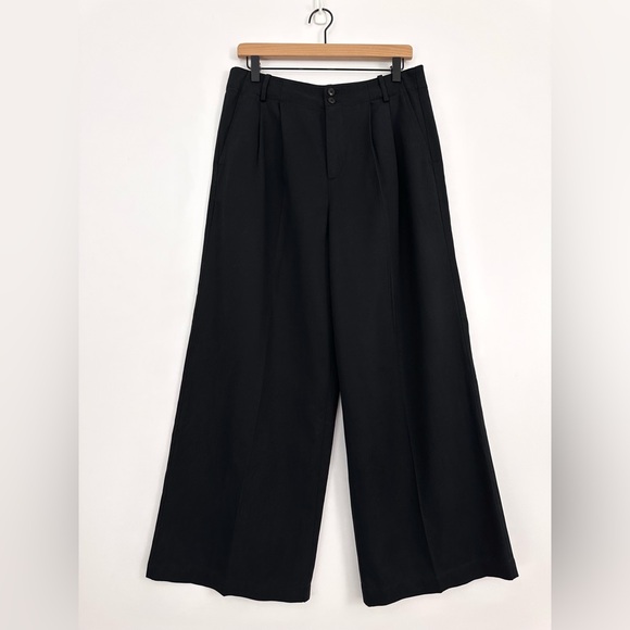 Madewell The Harlow Wide Leg Linen Blend Pant - Petite - Picture 3 of 13